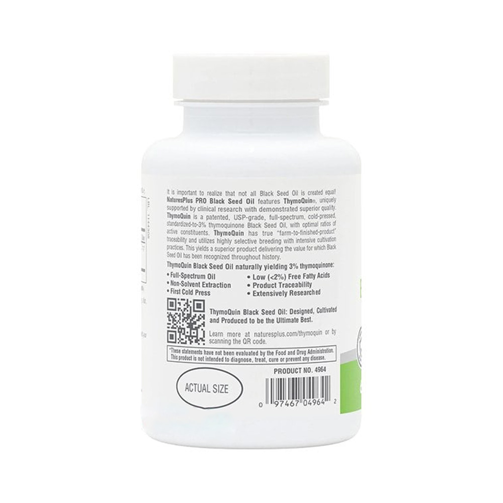 NATURES PLUS - ThymoQuin Black Seed Oil 500mg - 60softgels